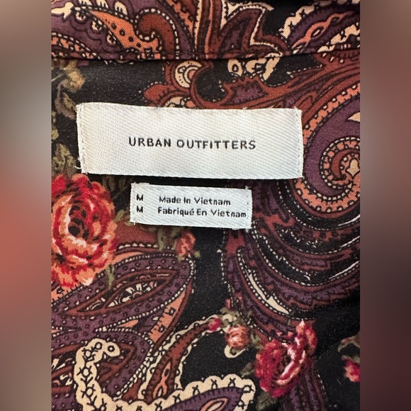 Urban Outfitters Shirts | Mens Black Floral, Size: M - Picture 3 of 6